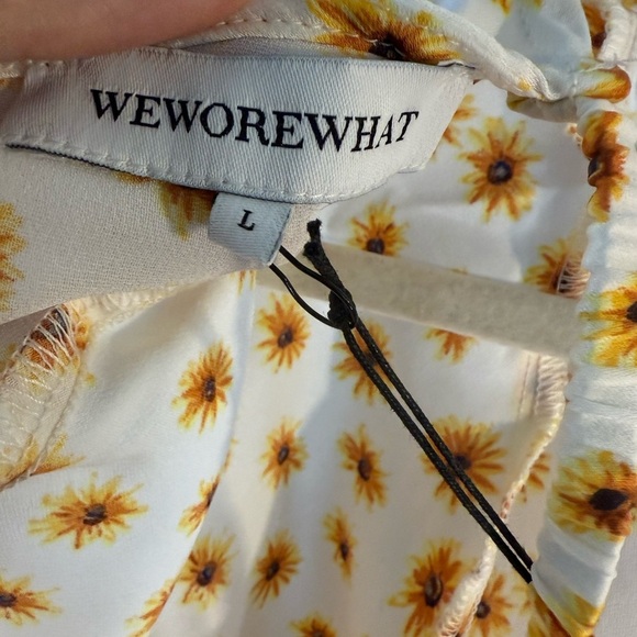 Revolve WEWOREWHAT Floral Print Women's Top - Cream and Brown - Picture 5 of 5